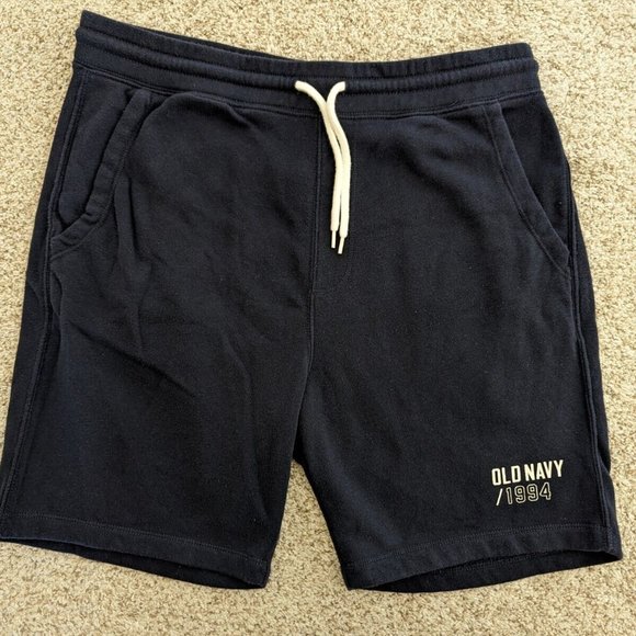 Old Navy Men's Logo-Graphic Jogger Shorts - 7.5-inch inseam - In the Navy - Picture 3 of 4